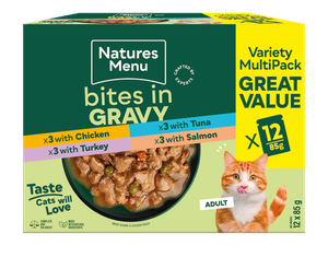 Meat Bites in Gravy Selection 24 Pouch Multipack