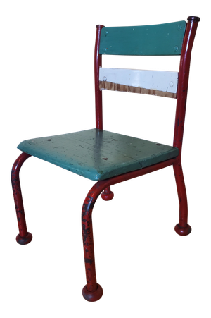 Vintage Teal Children's Chair