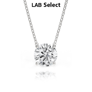 Certified Preset LAB Grown Diamond Pendant