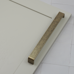 Antique Brass Square D-Bar Handles in 4 Sizes - 288mm Handle