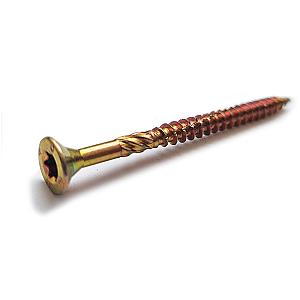 6.0 x 200mm Evolution Countersunk Torx T30 Woodmaster Woodscrew, Zinc & Yellow