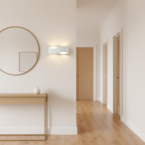 Franklite Infinity Matt White LED Wall Light