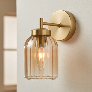 Franklite Caligo wall light in aged brass