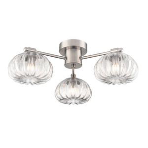Franklite Harvest 3lt Flush Fitting satin nickel