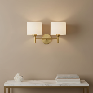 Franklite Barolo Double Wall light in Aged Brass