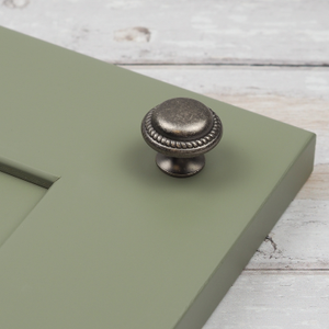 Antique Pewter Round Traditional Cabinet Knob