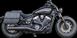 S&S Cycle Grand National Slip-On Muffler In Black For 2025 Indian Scout (550-1121)