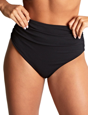 Panache Spirit High Waist Brazilian Bikini Brief - Black