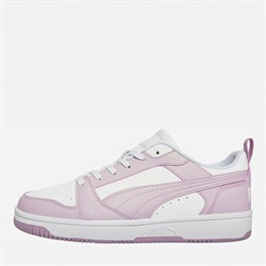 Puma Womens Rebound V6 Low Trainers White/Rose