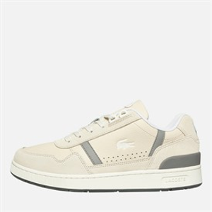 Lacoste Mens T-Clip Trainers Off White/Grey