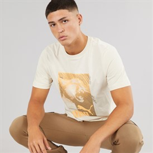 Puma Mens Graphics Photoprint T-Shirt Alpine Snow