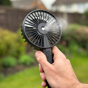 BeCool Rechargeable Mist Fan Black