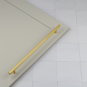 Brushed Brass Gold Hexagon T Bar Handles 160mm & 320mm & Matching Pull - 320mm