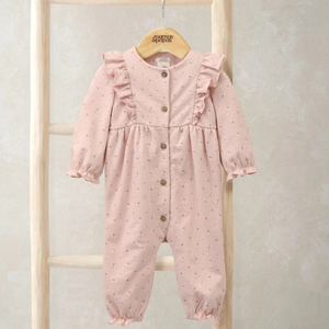 Mamas & Papas Pink Dainty Floral Romper