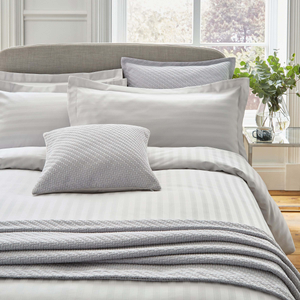 Adan Duvet Cover, Silver