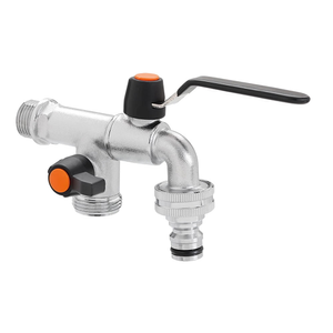 Claber Metal Dual Outlet Outside Tap 1/2" - 9625