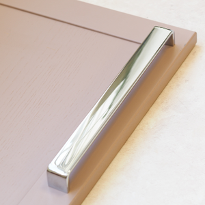 Polished Chrome Cabinet Square Wide D Handles in 4 Sizes - 288mm