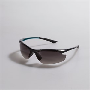 Sunsentials Semi Rim Wrap Sunglasses Black And Xtal Blue