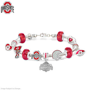 Go Buckeyes! 2024 Football National Champions Charm Bracelet