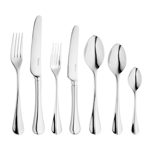 Baguette Bright Cutlery Set, 56 Piece for 8 People