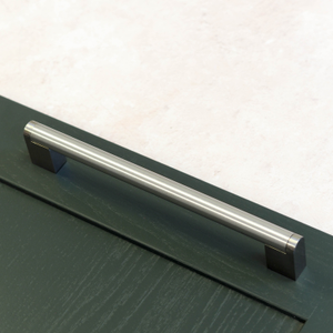 Brushed Nickel Classic Solid Steel Boss Bar Pull Cabinet Handle 192mm Centres