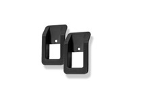 LRC1793 - ORP73 Pair of Internal Door Locking Peg Surrounds - Anodised Black - Land Rover Defender 1987-2016 - by Optimill