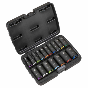 Sealey AK68219 Deep Impact Socket Set 3/8Sq Drive (17 Pieces)
