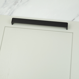 Matt Black Square D-Bar Handles in 4 Sizes - 288mm Handle