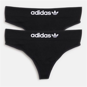 adidas Originals Womens Modern Flex Two Pack Thongs Black
