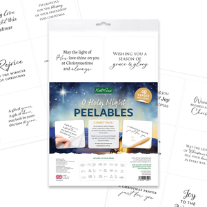O Holy Night Peelables, 48 stickers