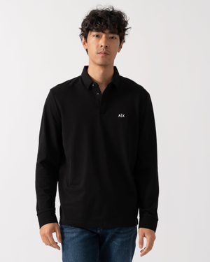 Armani Exchange Mens Polo Shirt XM001288-AF17321 - Black UC001