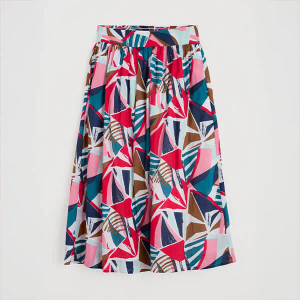 Seasalt Mevagissey Cotton Skirt Spinnaker Sails Chalk Size 12