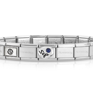 Classic Silver September Birthstone Bracelet