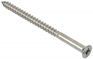 Wood Screws Recessed Stainless Steel 5x40mm 200pk