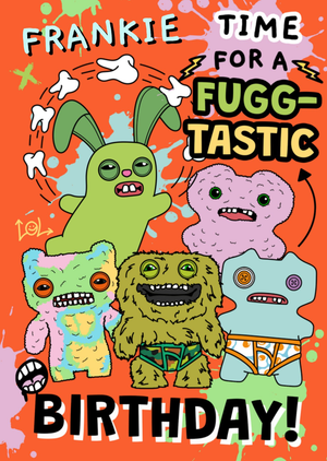 Fuggler Fugg Tastic Illustrated Birthday Card