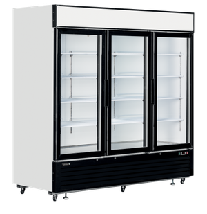 TEFCOLD LGC7500 Glass Door Merchandiser White - 2 years parts and 2 years labour