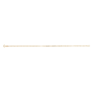 9ct Gold Mixed Length Link Bracelet
