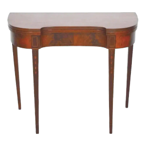 Mahogany Game Table Console