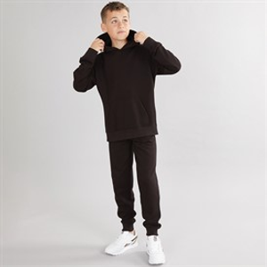 Kangaroo Poo Boys Hoodie And Joggers Tracksuit Black