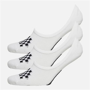 Vans Womens Classic Three Pack Super No Show Socks White/Black