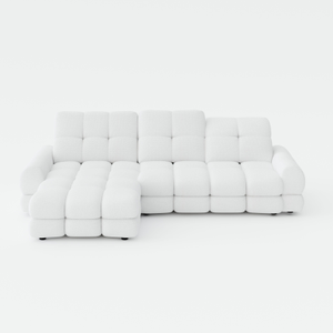 Marshmallow Man mini left corner sofa ivory