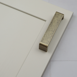 Antique Brass Square D-Bar Handles in 4 Sizes - 128mm Handle