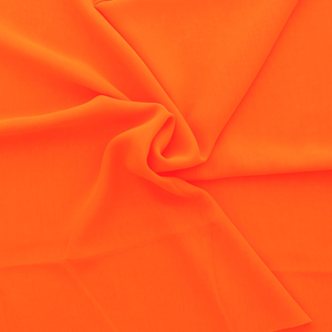 Tissu mousseline - Orange fluo