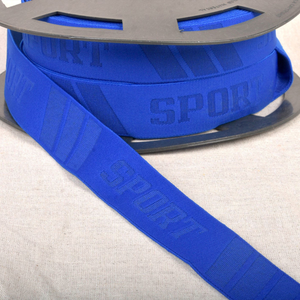 Elastique caleçon sport en relief - Bleu roi
