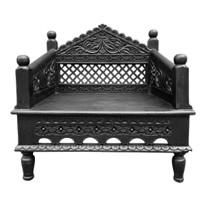 Black Moorish Low Chair