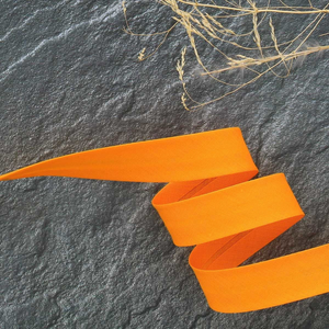 Biais tout textile polycoton - Orangeade