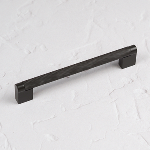 160mm Gun Metal Dark Grey Knurled Boss Bar Handle