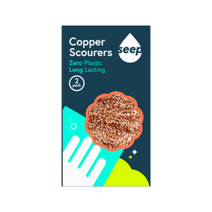 Seep Recyclable Copper Scourers - 2 Pack