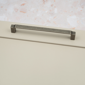 Antique Iron Square Stepped Cabinet D Handles 160mm 192mm 320mm Hole Centres - 192mm Handle