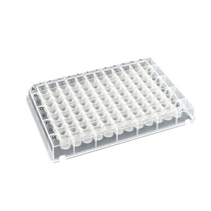 Preppa Plates™ Non-Sterile 0.5mL 96-Well Deep Well Plate with V-Conical Bottom and Square Wells for KingFisher Extraction Platform, RNase and DNase Free, 5/PK, 50/CS